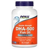 NOW Foods, DHA-500, Doble concentración, 180 cápsulas blandas