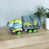 Juguete Camioneta de Friccion de dinosaurio con Jaula + 2 dinotoys