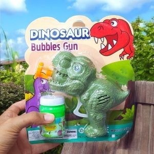 Juguete de Pistola de Burbujas en forma de Trex