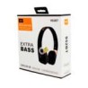 Audífonos diadema inalámbricos extra bass con puerto para tarjeta tf, fm, mp3, radio y materiales de acero inoxidable, variedad 