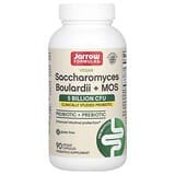 Jarrow Formulas, Suplemento vegano con Saccharomyces boulardii y MOS, 5000 millones de UFC, 90 cápsulas vegetales