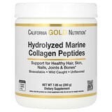 California Gold Nutrition, Péptidos de colágeno marino hidrolizado, Sin sabor, 200 g (7,05 oz)
