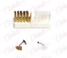 Cepillo 2 in 1 para limpiar puntas de pulidoras de manicure y pedicure aprox de 5cm por pieza