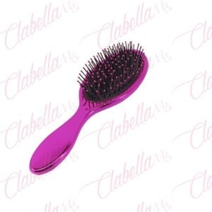 Cepillo color metalico CERDAS DE PLASTICO para cabello normal, ondulado y lacio aprox de 25 cm por pieza, surtido. (PB)