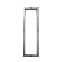 Jaladera / Manillón Rectangular Satín Acero Inoxidable | Jako Herrajes
