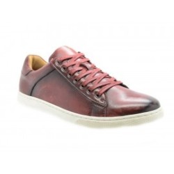 Tenis Steve Madden Ringwald de piel vino