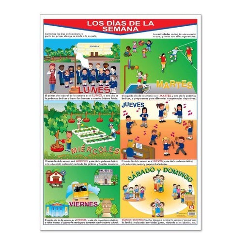 Póster Los días de la Semana