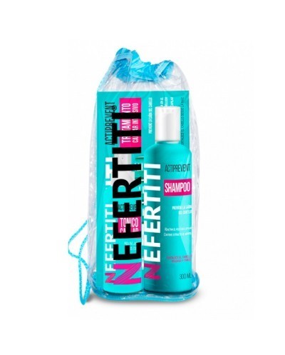 Línea actiprevent kit para prevenir la caída del cabello refresca y limpia - Nefertiti