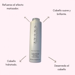 Platino Maschera para cabellos rubios, platinados y canosos 500ml - AVYNA