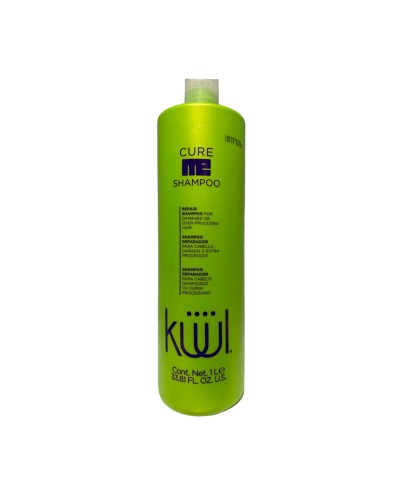 Cure Me Shampoo para cabello dañado o sobre-procesado repara y reconstruye 1L - Kuul