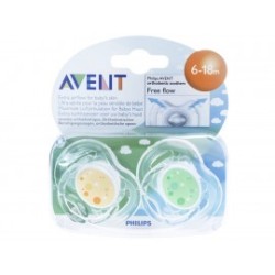 Avent Set de Chupones Freeflow, 6-18 meses