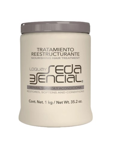 Tratamiento reestructurante y nutritivo para cabello seco, maltratado o químicamente procesado 1k - Loquay