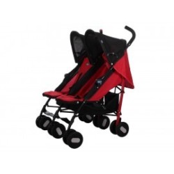 Carriola doble Chicco Frontal roja