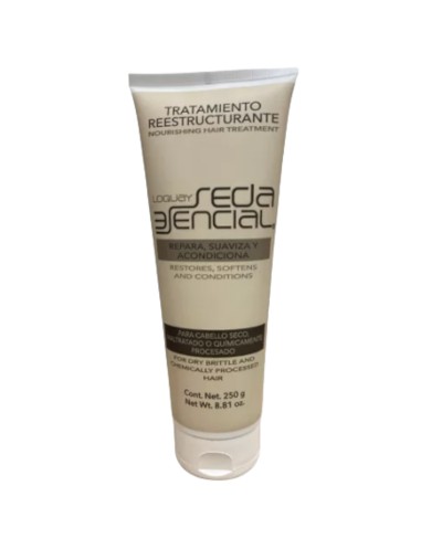 Tratamiento reestructurante y nutritivo para cabello seco, maltratado o químicamente procesado 250ml - Loquay