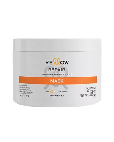 Repair mask repara cabello dañado aporta vitalidad, repara la fibra y sella la cutícula 500ml - Yellow