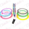 Cintilla adherible de COLORES PASTEL para uñas 6 piezas aprox de 4m por paquete. surtido you13-jx3 (PB)