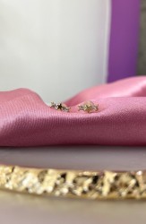 Aretes linea zirconia estrella 138A