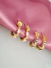 Aretes ojos corazon broquel zirconia C112