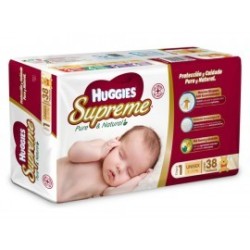Pañales Huggies Supreme Pure & Natural...