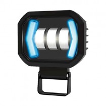 FARO LED AUXILIAR RASEN LED-13079W-R-Y OJO ANGEL 3 LED ROJO Y DIRECCIONAL AMARILLA LUZ BLANCA