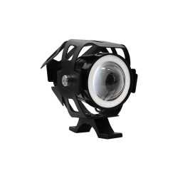 FARO LED AUXILIAR RASEN LED-13053W-BU MINI CON LUPA OJO DE ANGEL AZUL ALTA/BAJA Y ESTROBO