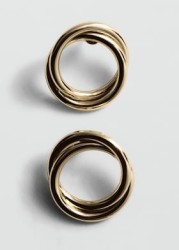 Pendientes circulares entrelazados