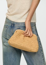 Bolso clutch ratán