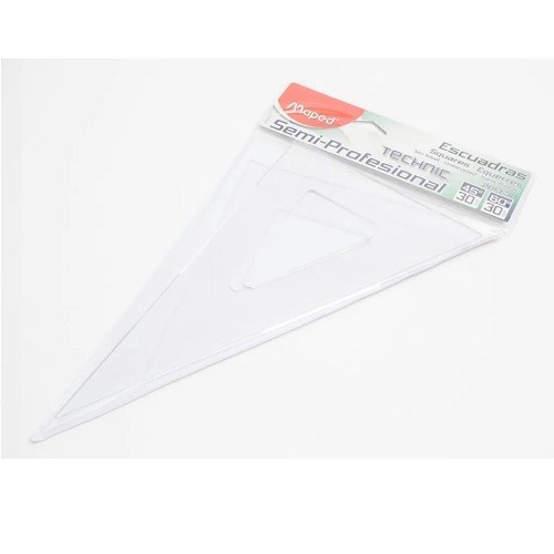 ESCUADRA SEMI PROFESIONAL SIN BISEL TECHNIC S/G° 30CM