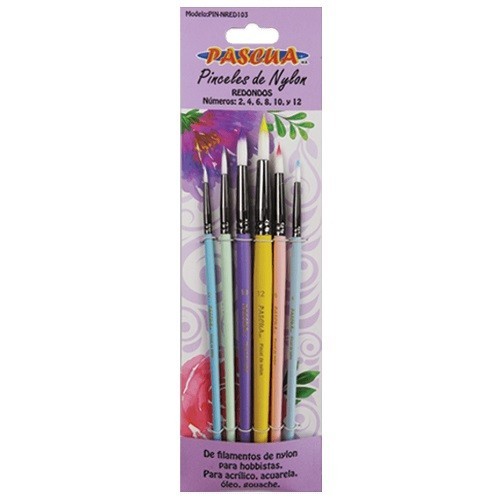 PINCELES DE NYLON 6PZ
