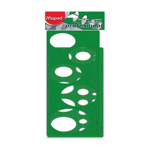 PLANTILLA ELIPSES 21 PLASTICA PROF VDE