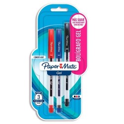 BOLIGRAFO GEL COLORES BASICOS 3PZ
