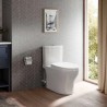Aquia® IV Inodoro one-piece taza alargada 1.28 gpf & 0.9 gpf conexión Washlet+ Blanco Algodón
