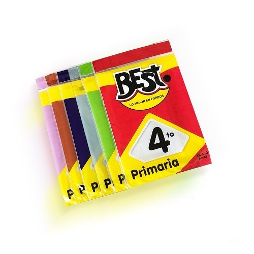 FORRO PARA LIBROS DE TEXTO 4° PRIMARIA