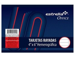 FICHA HEMEROGRAFICAS 4X6 100PZ