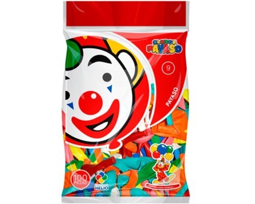 GLOBO REDONDO NO.9 SURTIDO 100PZ