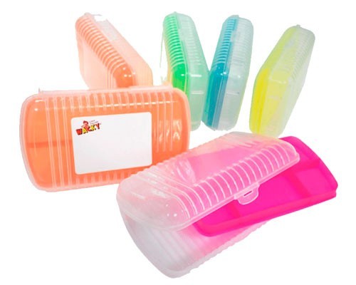 LAPICERA PLASTICO CHAROLA WACKY BOX 23.5X14.5X6.5CM