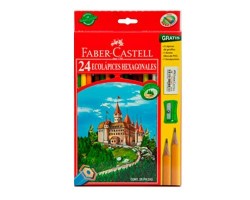 LAPIZ DE COLOR HEXAGONAL 24PZ