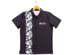 Camisa Martin hawaiana con botones talla “M” – Black