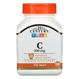 21st Century, C, 500 mg, 110 comprimidos