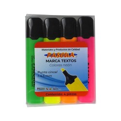 MARCATEXTOS NEON 4PZ