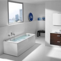 Easy Bañera acrílica rectangular Blanco