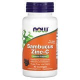 NOW Foods, Sambucus, zinc y vitamina C, 60 pastillas