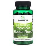 Swanson, Raíz de Rhodiola rosea de espectro completo, 400 mg, 100 cápsulas