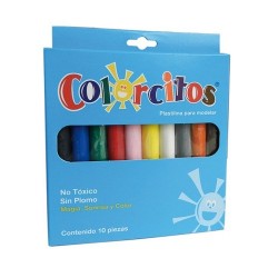 PLASTILINA EN BARRA 10PZ
