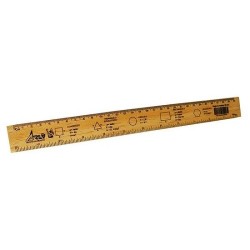 REGLA MADERA 30CM