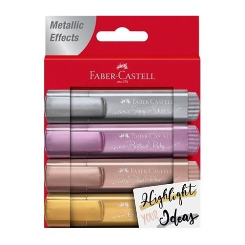 RESALTADOR TEXTILINER METALICO 46 ESTUCHE CON 4 PZAS