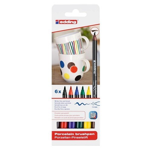ROTULADORES P/PORCELANA FAMILY 6 COLORES
