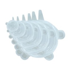 Paquete con 6 tapas flexibles reutilizables de silicón, variedad de colores / ro-20571 / 2057-1 / bx-222