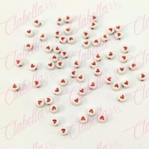 Decoración CIRCULO 3D CON FIGURA DE CORAZÓN para uñas aprox (10gr) 82 piezas por paquete (PB)