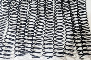 Espirales de plástico Negro De Plástico 50 tiras 3/4"